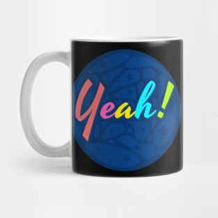 Yeah Text Design Mug